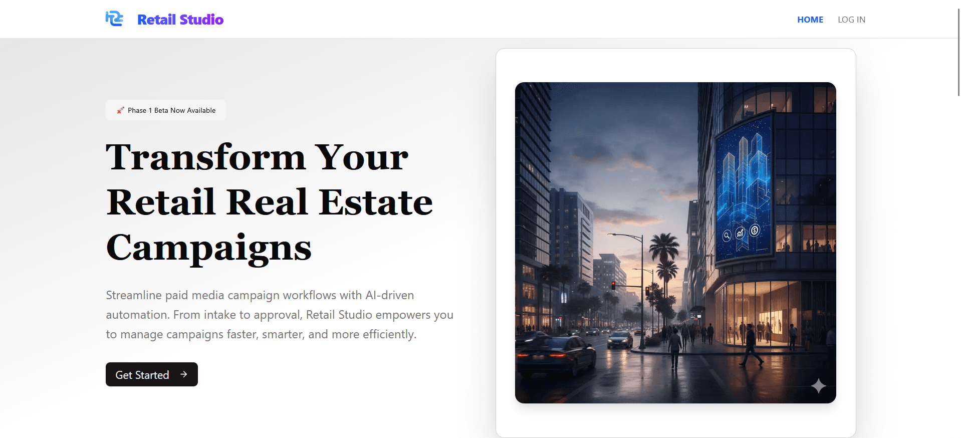 Retail Studio — Retailers project screenshot