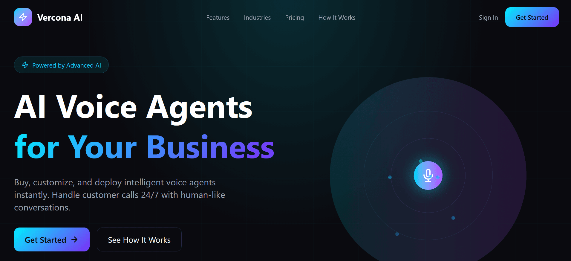 Vercona AI — Chatbot project screenshot